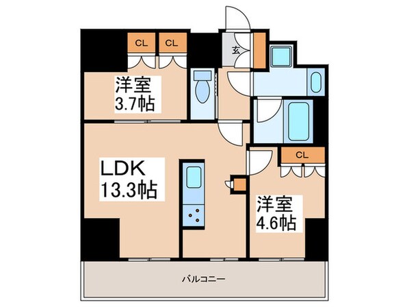 リージア浅草橋の物件間取画像